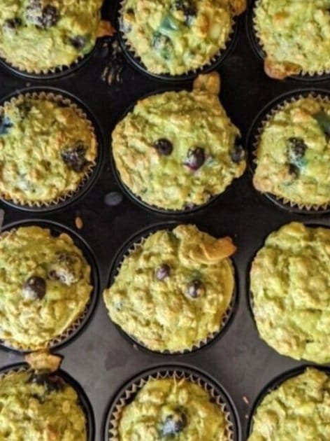 Matcha muffins from recipe